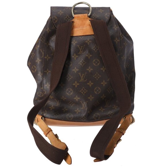 Louis Vuitton Montsouris GM Monogram Backpack M51135 Brown Canvas - Picture 5 of 11